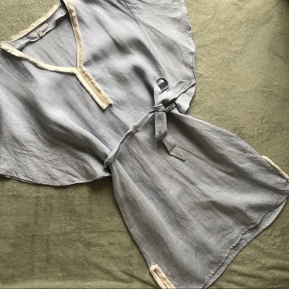Sintesis Dresses & Skirts - Sintesis Spain Linen Caftan Kimono Tie Waist Dress